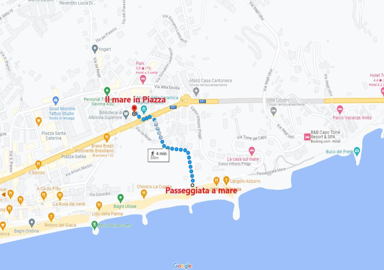Il Mare In Piazza Daire Albisola Superiore Dış mekan fotoğraf